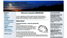 What Cupertinoares.org website looked like in 2018 (6 years ago)