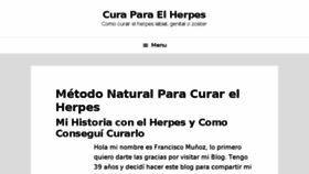 What Curaparaherpes.org website looked like in 2018 (6 years ago)