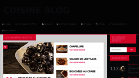What Cuisine-blog.fr website looked like in 2018 (6 years ago)