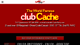 What Clubcachenyc.com website looked like in 2018 (6 years ago)