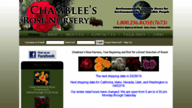 What Chambleeroses.com website looked like in 2018 (7 years ago)