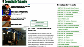What Consultadetransito.com.br website looked like in 2018 (6 years ago)