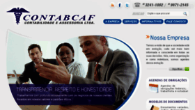 What Contabcaf.com.br website looked like in 2018 (6 years ago)