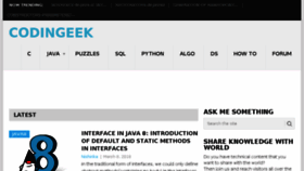 What Codingeek.com website looked like in 2018 (6 years ago)