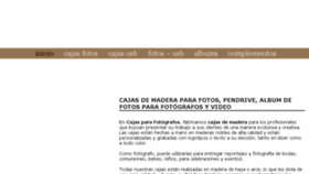 What Cajasparafotografos.com website looked like in 2018 (6 years ago)