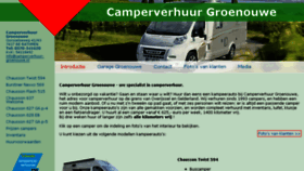 What Camperverhuur-groenouwe.nl website looked like in 2018 (6 years ago)
