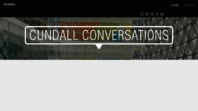What Cundallconversations.com website looked like in 2018 (6 years ago)
