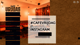 What Cafevrijdagamsterdam.nl website looked like in 2018 (6 years ago)