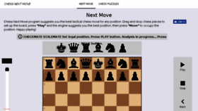 What Chessnextmove.com website looked like in 2018 (6 years ago)
