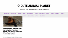 What Cuteanimalplanet.com website looked like in 2018 (6 years ago)