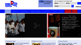 What Cuba-solidarity.org.uk website looked like in 2018 (6 years ago)