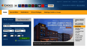 What Choicehotels.ca website looked like in 2018 (6 years ago)