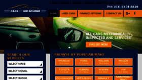 What Carsofmelbourne.com.au website looked like in 2018 (6 years ago)