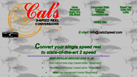 What Cals2speed.com website looked like in 2018 (6 years ago)