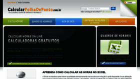 What Calcularfolhadeponto.com.br website looked like in 2018 (6 years ago)