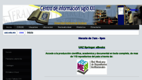 What Cisxxi.uaz.edu.mx website looked like in 2018 (6 years ago)
