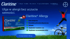 What Claritine.pl website looked like in 2018 (6 years ago)