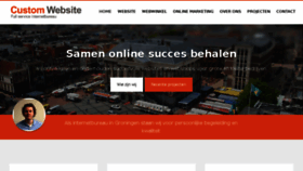 What Customwebsite.nl website looked like in 2018 (6 years ago)