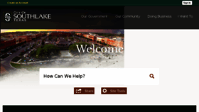 What Cityofsouthlake.com website looked like in 2018 (6 years ago)
