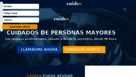 What Cuideo.com website looked like in 2018 (6 years ago)