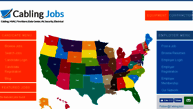 What Cablingjobs.com website looked like in 2018 (6 years ago)