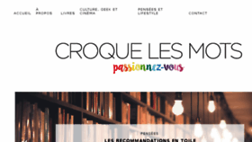 What Croquelesmots.fr website looked like in 2018 (6 years ago)