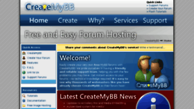 What Createmybb.com website looked like in 2018 (6 years ago)