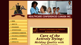What Careconferences.com website looked like in 2018 (6 years ago)