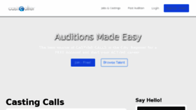 What Castcaller.com website looked like in 2018 (6 years ago)