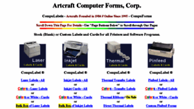 What Compuforms.com website looked like in 2018 (7 years ago)