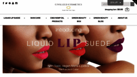 What Civilizedcosmetics.com website looked like in 2018 (6 years ago)