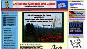 What Christliche-gedichte.de website looked like in 2018 (6 years ago)