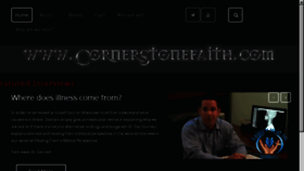 What Cornerstonefaith.com website looked like in 2018 (6 years ago)