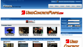What Concretepumpingvideos.com website looked like in 2018 (6 years ago)