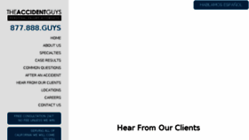 What Calltheaccidentguys.com website looked like in 2018 (6 years ago)