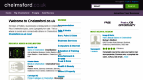 What Chelmsford.co.uk website looked like in 2018 (6 years ago)