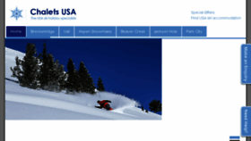 What Chalets-usa.co.uk website looked like in 2018 (6 years ago)