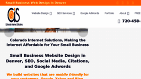 What Coloradointernetsolutions.com website looked like in 2018 (6 years ago)