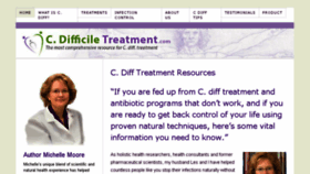 What C-difficile-treatment.com website looked like in 2018 (6 years ago)