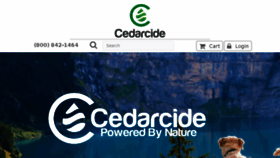 What Cedarcide.com website looked like in 2018 (6 years ago)