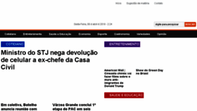 What Cuiabamais.com.br website looked like in 2018 (6 years ago)