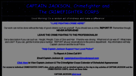 What Captainjackson.org website looked like in 2018 (6 years ago)