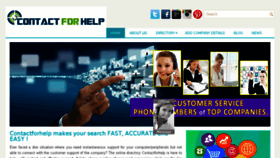 What Contactforhelp.com website looked like in 2018 (6 years ago)