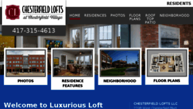 What Chesterfieldlofts.com website looked like in 2018 (6 years ago)