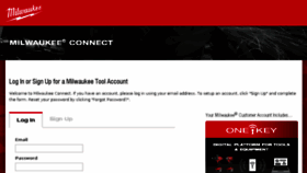 What Connect.milwaukeetool.com website looked like in 2018 (6 years ago)