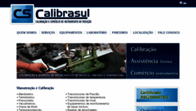 What Calibrasul.com.br website looked like in 2018 (6 years ago)