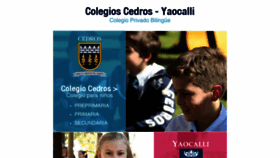 What Colegios-cedros-yaocalli.mx website looked like in 2018 (6 years ago)