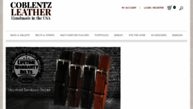 What Coblentzleather.com website looked like in 2018 (6 years ago)