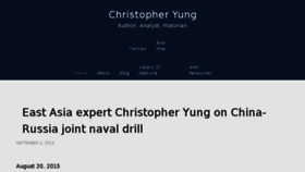 What Christopheryung.com website looked like in 2018 (6 years ago)