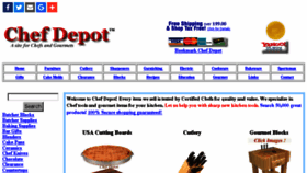 What Chefdepot.net website looked like in 2018 (6 years ago)